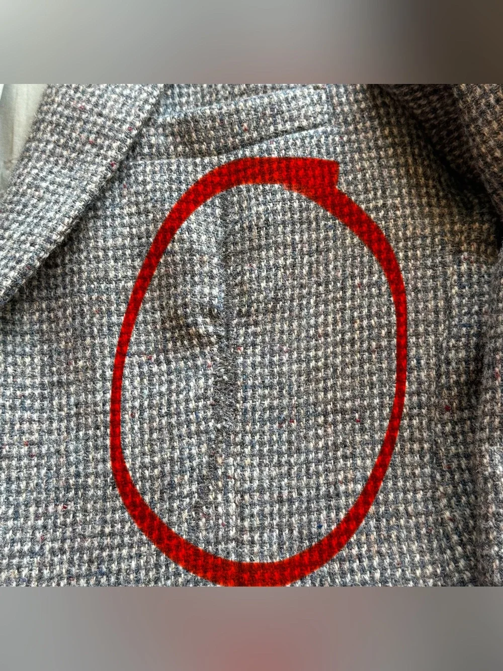 Vintage Harris Tweed Men’s 44R Scottish Wool Sport Coat Grey USA Made In 80s